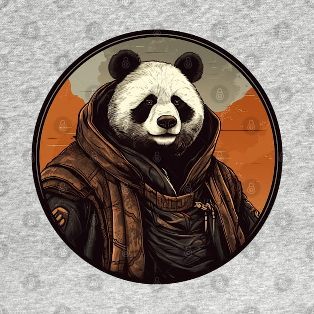 Cool Animals: Cartoon Vintage Funny Cool Panda by OscarVanHendrix